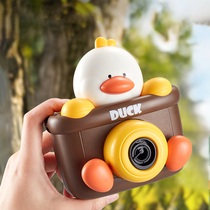 Childrens blowing bubble camera automatic bubble gun girl flower bubble water baby girl girl heart toy