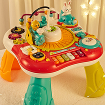 Childrens multifunctional building block game toy table boys and girls 0-1 to 3 years old baby baby early education puzzle table