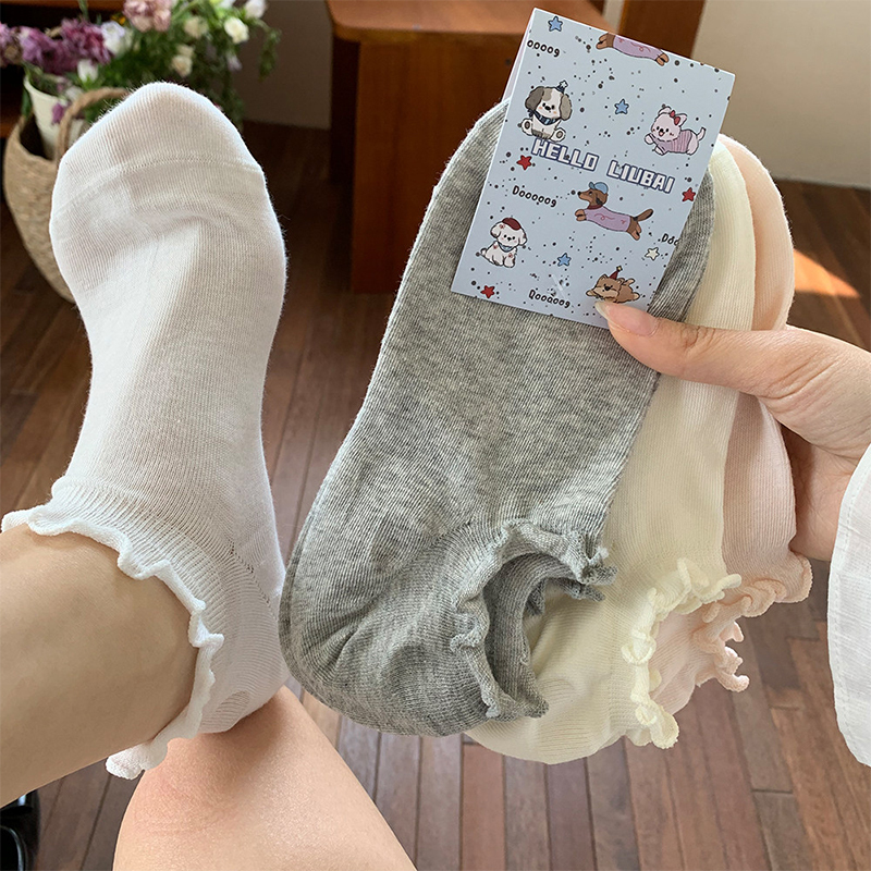 White No-Show Socks for Women, Summer Thin Style, Invisible Low-Cut, Non-Slip, Breathable, No-Slip Heel, 2026 New Lace Short Cotton Socks White No-Show Socks for Women, Summer Thin Style, Invisible Low-Cut, Non-Slip, Breathable, No-Slip Heel, 2026 New Lace Short Cotton Socks