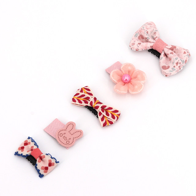 ຄລິບຜົມສັດລ້ຽງ puppy BB clip Teddy hair accessories bow Yorkshire hairpin Maltese mini clip