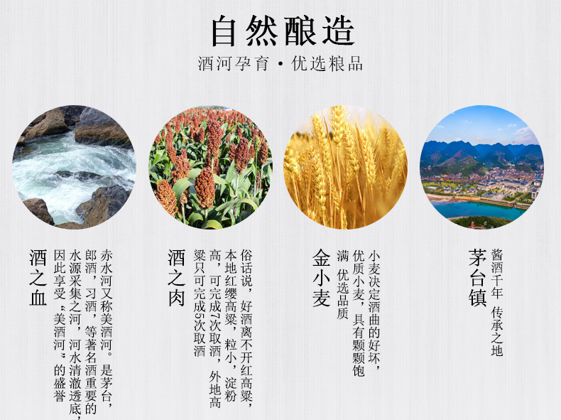 茅台酒厂 四大名家 白金陈窖酒 四大名画包装 500ml*4瓶 图3