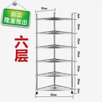 Bathroom washbasin storage kitchen basin stainless steel rack floor-standing thickened shelf storage triangle