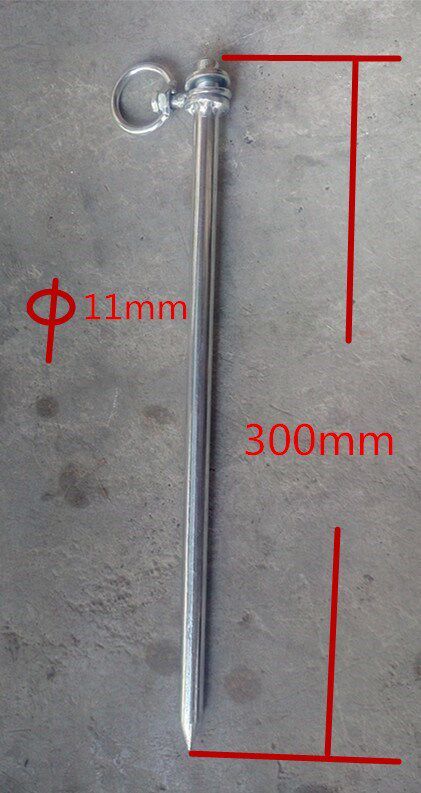 Ground-inserted pheasant rope set tied dog foot rope fixed cat strong fixed nail hen big goose convenient pin ground nail prevention