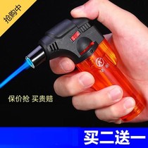 Creative welding gun miniature spray gun powerful straight flush inflatable body lighter windproof small spray gun igniter