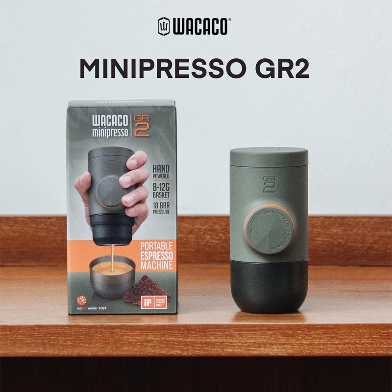 Wacaco Minipresso Gr2 Portable Hand-Press Espresso Machine Italian-Style Small Outdoor/Xingli San Wacaco Minipresso Gr2 Portable Hand-Press Espresso Machine Italian-Style Small Outdoor/Xingli San