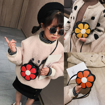 Baby girl bag cute cartoon girl messenger bag fashion shoulder flower accessories bag tide little girl princess bag
