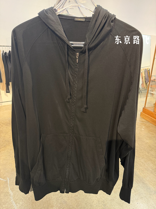 Japan Orders Comoli Thin Cotton Zip Parka Japanese Ultra-Lightweight Cotton Zip-Up Hoodie