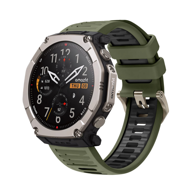 Suitable for Huami Amazfit T-Rex Ultra 2 Official Silicone Strap, Same Model as the Official T-Rex Ultra 2 Strap Suitable for Huami Amazfit T-Rex Ultra 2 Official Silicone Strap, Same Model as the Official T-Rex Ultra 2 Strap