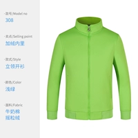 WSX-308 с длинными рукавами светло-зеленый (плюс бархат)