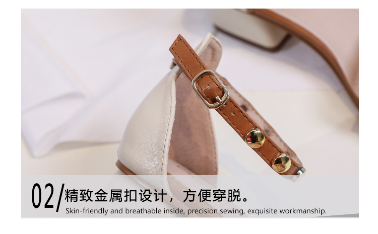 C9697 2660K GIÀY DÉP SANDAL NỮ RSKREGS GÓT VUÔNG MÙA HÈ PHONG CÁCH HÀN QUỐC GIÀY DÉP NỮ DA BÒ G06 SẢN PHẨM MỚI
