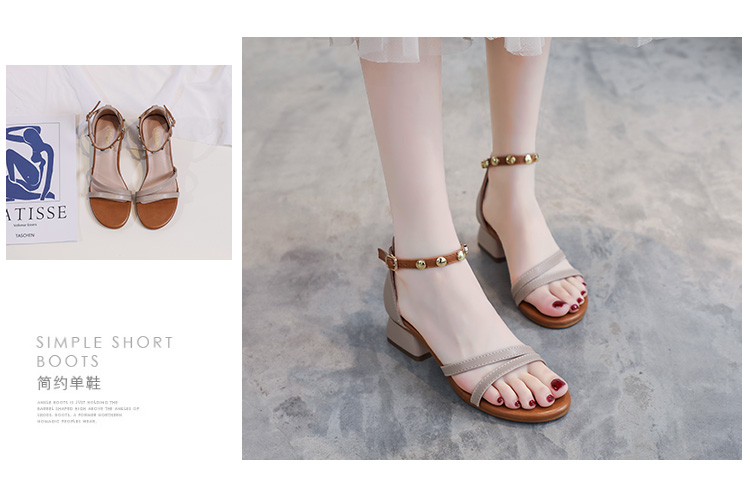 C9697 2660K GIÀY DÉP SANDAL NỮ RSKREGS GÓT VUÔNG MÙA HÈ PHONG CÁCH HÀN QUỐC GIÀY DÉP NỮ DA BÒ G06 SẢN PHẨM MỚI