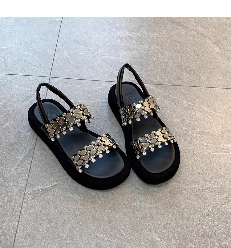 C9788 3310K GIÀY DÉP SANDAL NỮ RSKREGS GẮN ĐÁ MÙA HÈ ĐẾ CAO GIÀY DÉP NỮ G06 SẢN PHẨM MỚI