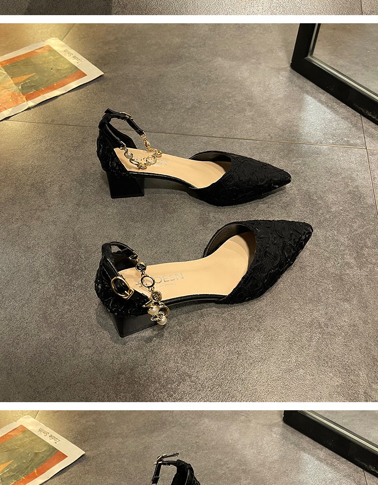 C9707 2660K GIÀY DÉP SANDAL NỮ RSKREGS MŨI NHỌN GÓT VUÔNG MÙA HÈ GIÀY DÉP NỮ DA BÒ G06 SẢN PHẨM MỚI