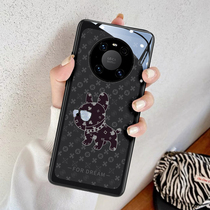 Tide-card bulldog is suitable for Huawei mate40pro mobile phone shell new personality creative mate40e advanced sense mate30pro glass ten 30epro silicone gel full bag