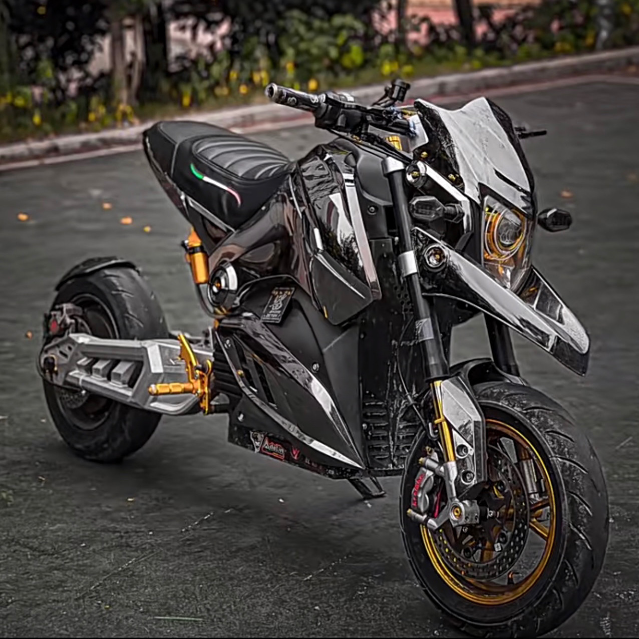 New small electric monkey Electric Moto M5 electric Moto sports car Z6 electric car high power high speed retrofit 96V battery-Taobao