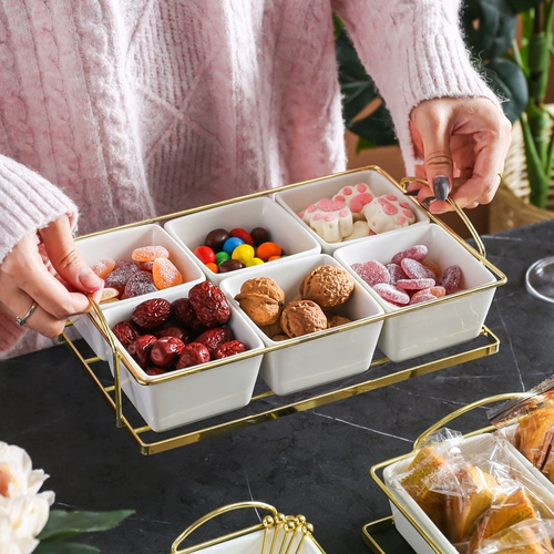 Фруктовая тарелка керамический божественное сухое фруктовое диск Современный гостиная закуски фруктовой диск.