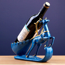 European creative wine rack ornaments simple modern home wine cabinet Nordic decorations living room wine rack home