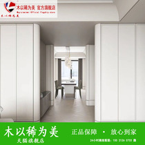 White veneer paint-free all white pure white wood veneer KD board background wall warm white wood veneer wood board technology Wood