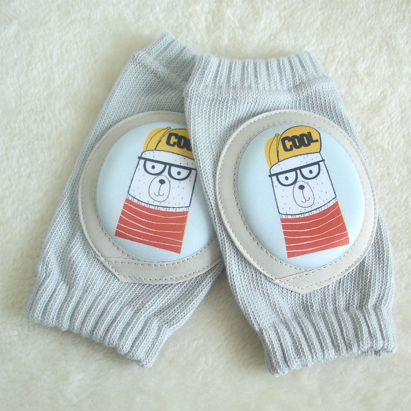 New Mouth Soft Pass Baby Knee Comb Cotton Baby Crwling Socks Child Leg Pads