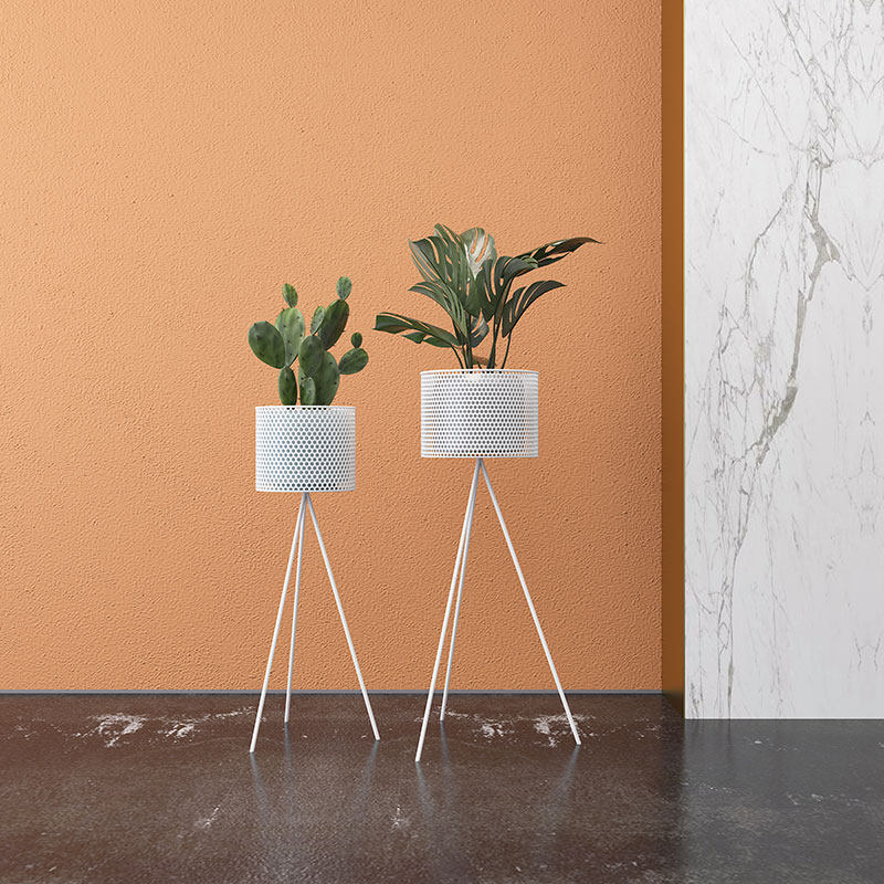 Nordic modern minimalist iron flower rack rack outdoor balcony floor-to-ceiling flower pot rack living room decorative flower shelf