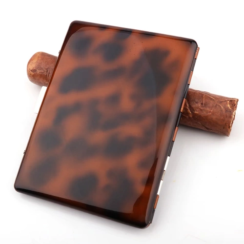 Японский ультратонкий портативный модный высококлассный латунный портсигар из жемчуга