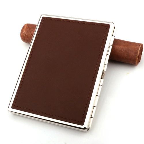 Японский оригинальный высококлассный ультратонкий модный красный портсигар, из натуральной кожи