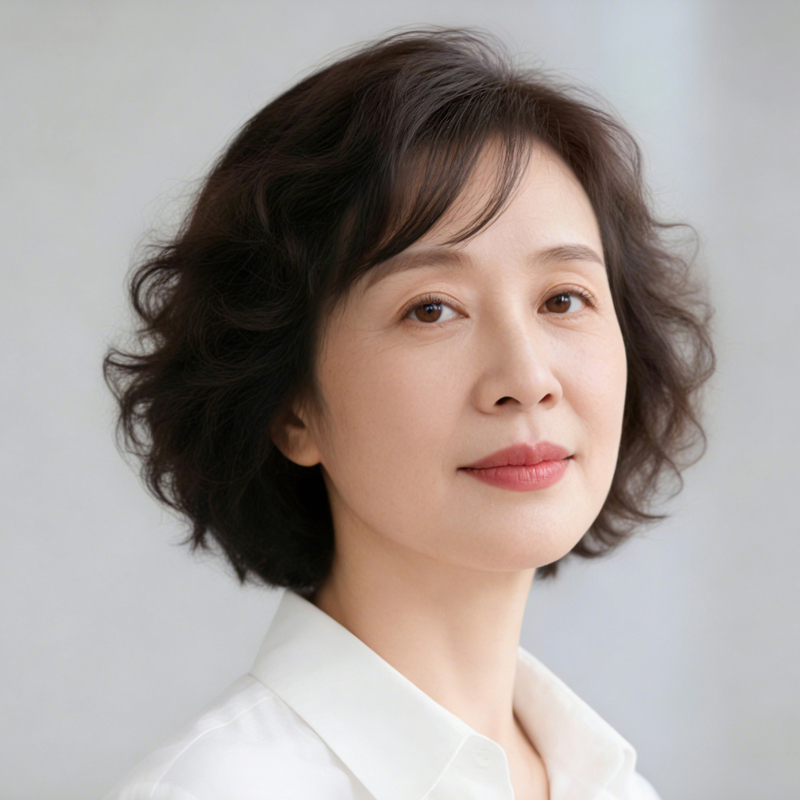 Wig for Women, Full Head Cover, Real Human Hair, Fashionable Korean Style, Textured Perm Curly Hair, Summer Thin Wig, Mom Style Wig for Women, Full Head Cover, Real Human Hair, Fashionable Korean Style, Textured Perm Curly Hair, Summer Thin Wig, Mom Style