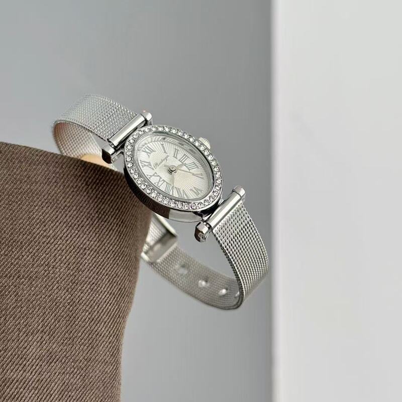 Ancient Style High-End Silver Metal Chain Watch for Women ins High-Looking Student Niche Simple Elegant Watch