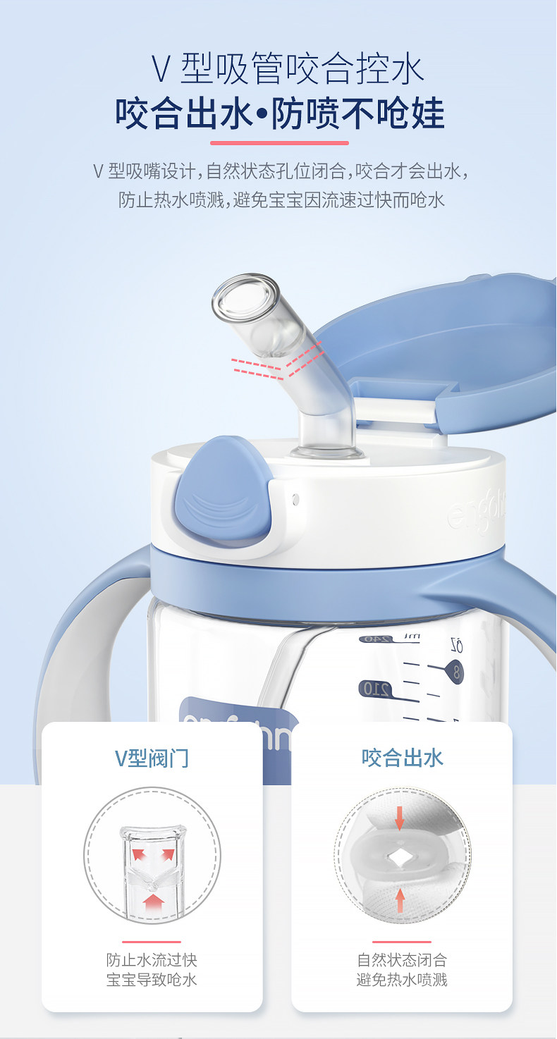 英格翰 儿童吸管学饮杯 240ml 图8