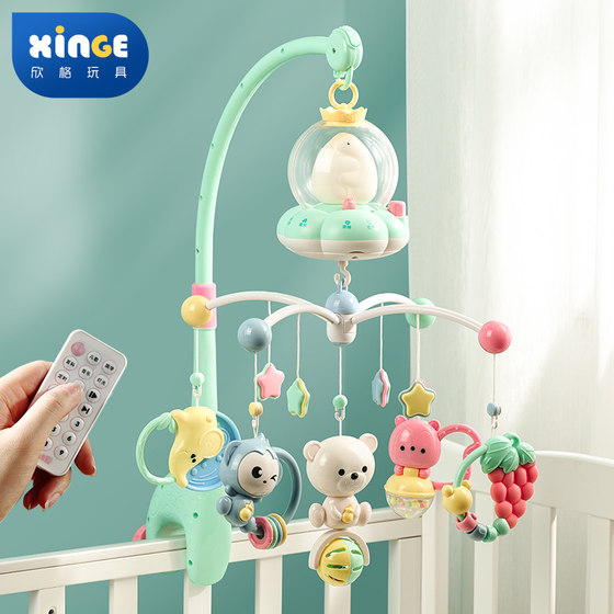 Newborn bedside rattle stroller rotating puzzle bed hanging bed bell baby comfort pendant hanging toy