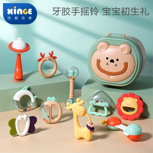 Детский прорезыватель, детская силиконовая игрушка с грибочками-гвоздиками