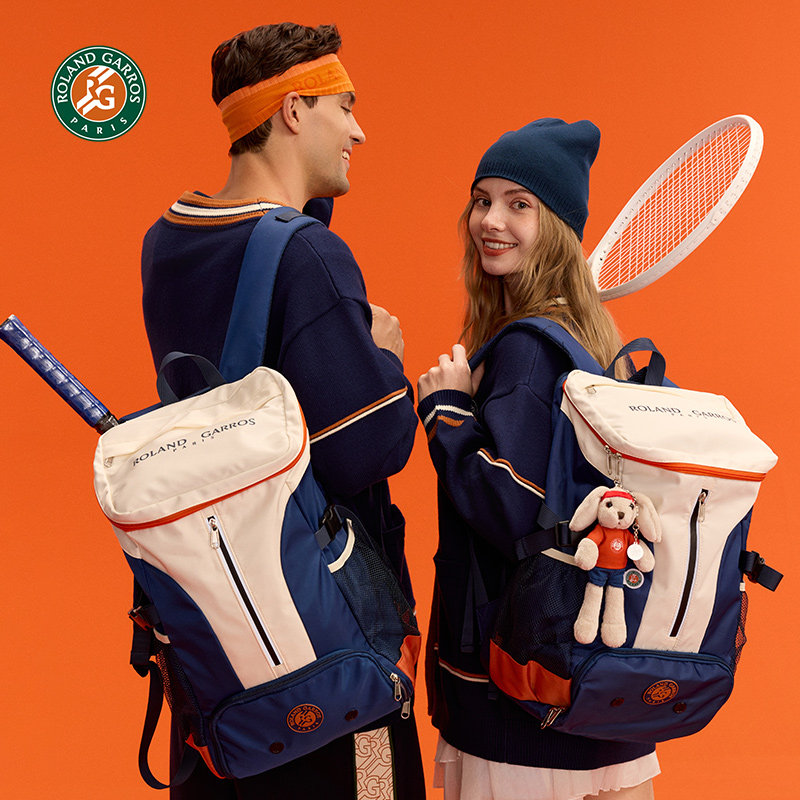 ローラン・ギャロス・フレンチ・オープン・テニスバッグ、プロ仕様スポーツバックパック、テニスラケットバッグ、テニスアクセサリー、バドミントンバックパック