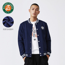 Spring and summer fashion baseball suit mens retro navy blue casual bomber jacket Couple baseball shirt jacket