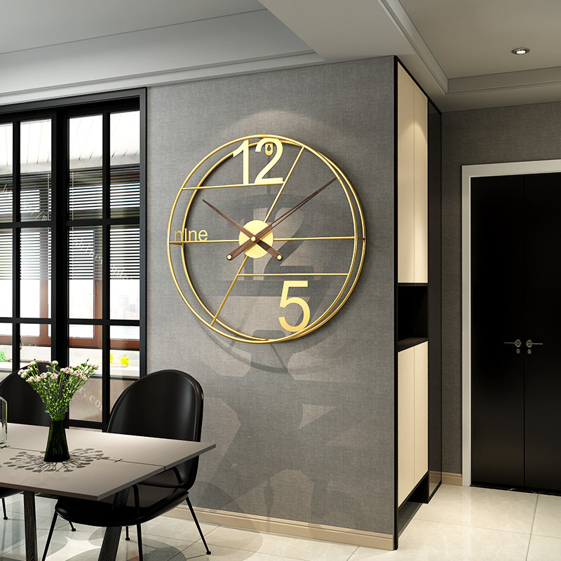 Modern minimalist clock wall clock living room home fashion minimalist light luxury art atmosphere Nordic personality creative clock
