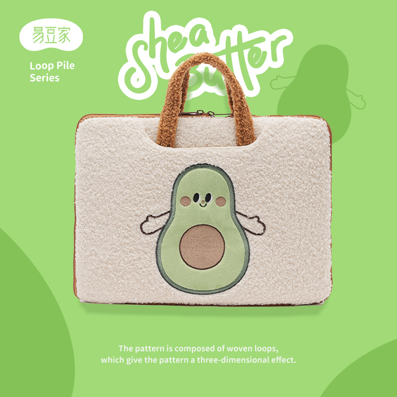 Applicable Xiaomi air13 3 notebook Huawei matebook14 shockproof hand 15 6 Dell Lenovo delivers inclined satchel 16 inch Apple pro plush computer liner protection package