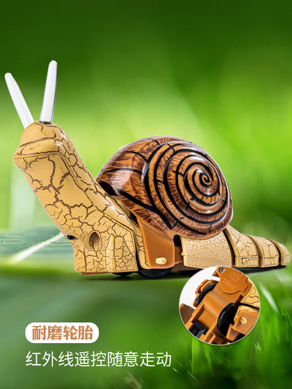 遥控电动蜗牛仿真玩具模型儿童创意小男孩女孩智能会动的儿童玩具
