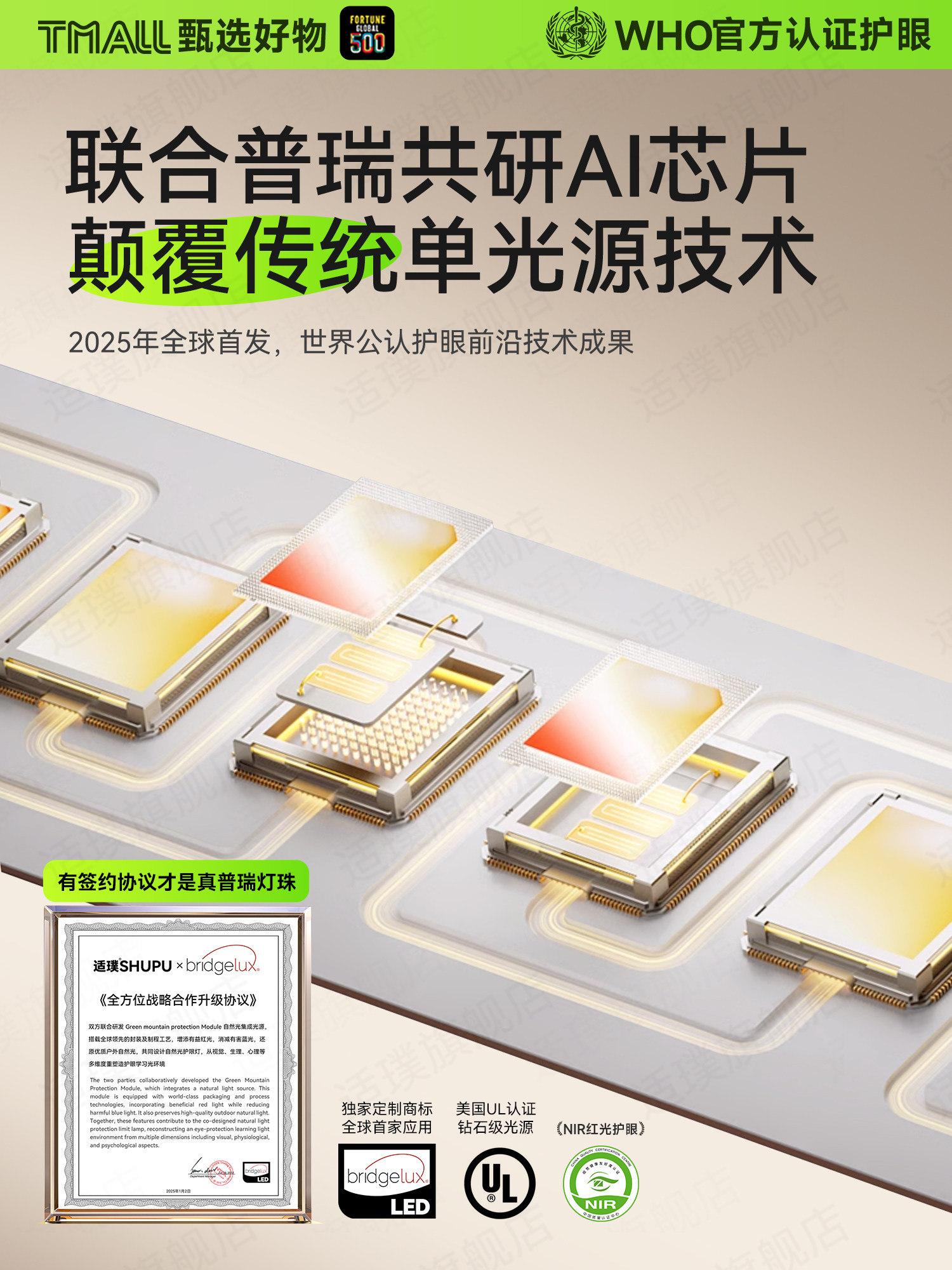 Desk Lamp for Eye Protection, Special for Studying, Clip-On, Anti-Myopia, Desk Lamp for Children Doing Homework, Large Street Lamp, Shadowless Desktop Typhoon Lamp