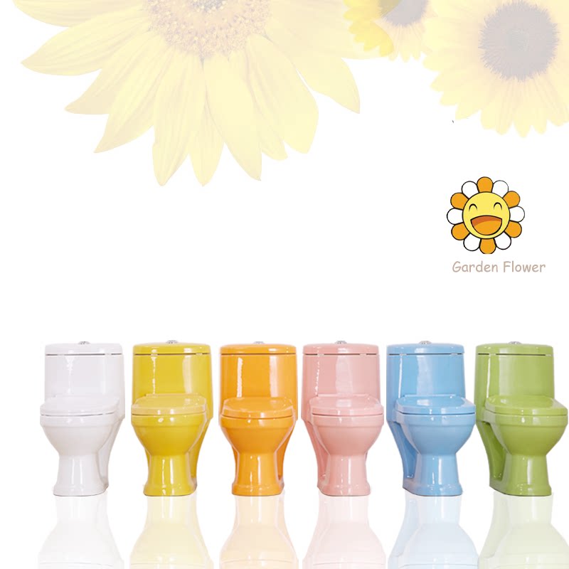 gardenflower garden Sunflower Kindergarten Colored small toilet Cartoon Toilet ceramic Children cleaning appliances deodorized
