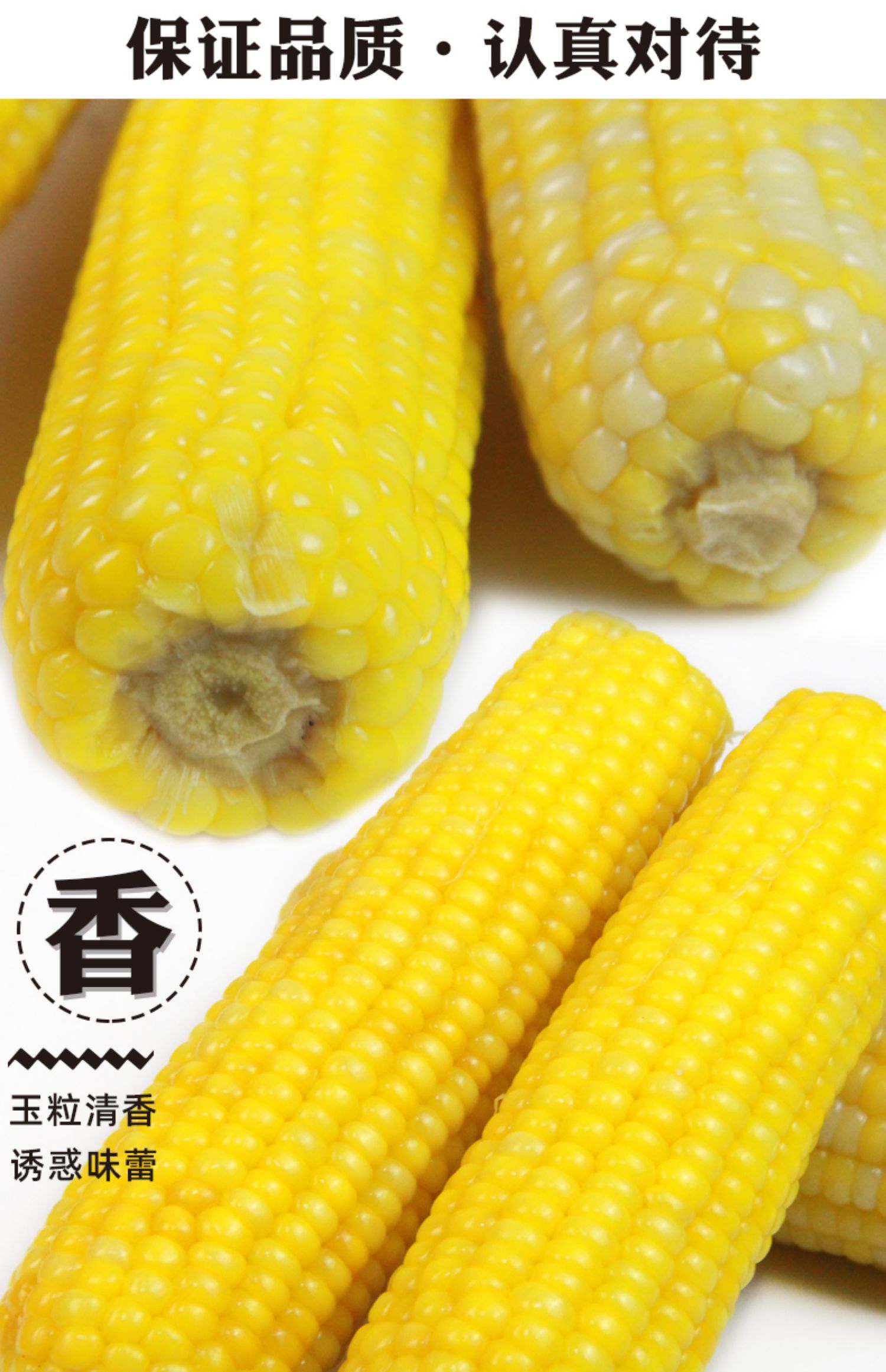 东北即食新鲜甜糯玉米真空300g*8穗