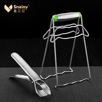 304 stainless steel anti-scalding casserole saucepan clips Tippers to pick up the dishes Saucer Kitchen home anti-slip taking disc clamps