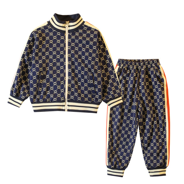 Children's clothing boys' autumn suits 2022 new middle-aged children's spring and autumn boys' sports two-piece set tide cool fried street