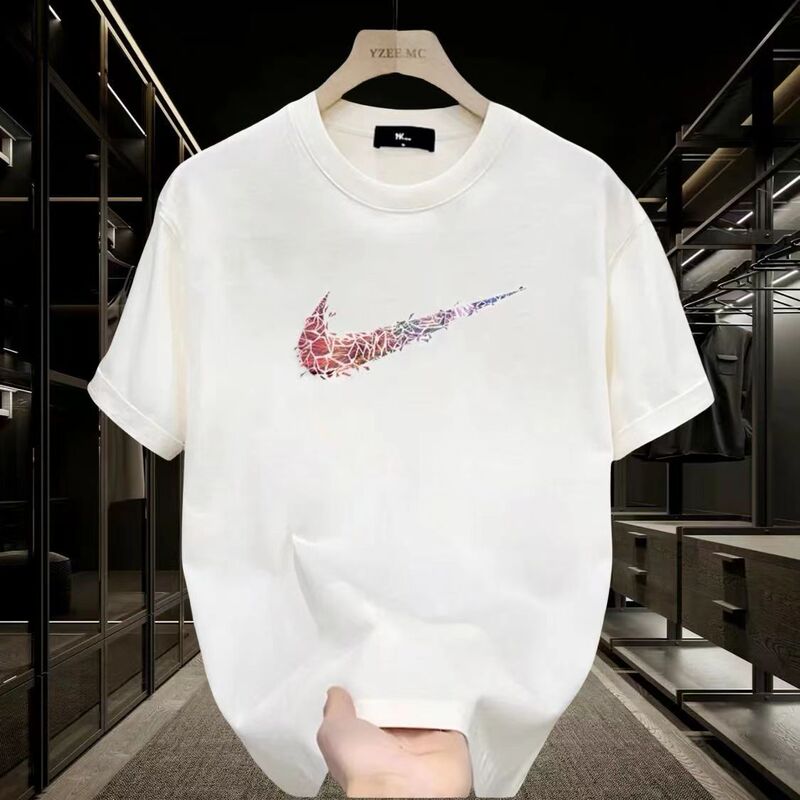 Extra Large Size for Fat Men, Can Wear Beer Belly, Can Wear Simple Short-Sleeved T-Shirts, Men's Dad Clothing, Summer