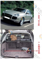 Cayenne [2006-2010 (аудио слева)] Черная пушистая поверхность