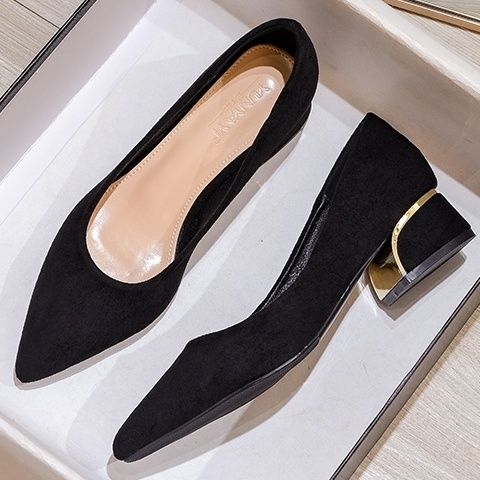 Brand Clearance Chunky Heel Interview 2024 New Black Professional Work Shoes Student Civil Servant Formal High Heels Brand Clearance Chunky Heel Interview 2024 New Black Professional Work Shoes Student Civil Servant Formal High Heels