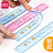 Able 6205 Soft ruler Candy Color Ruler elastic material ruler 15CM Student Supplies Soft Ruler Color Kindergarten Cute Ruler