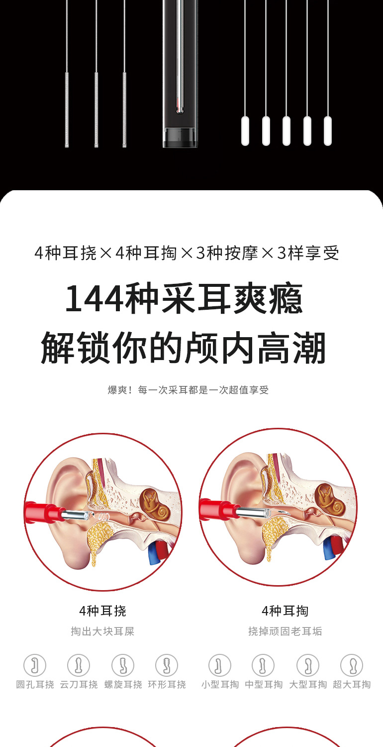 蜂鸟 高清可视挖耳勺 无线连接手机 3轴陀螺仪防眩晕 图17