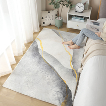 Wabi-sabi wind carpet bedroom bedside blanket girl ins wind wool fleece home Japanese-style thickening simple room floor mat