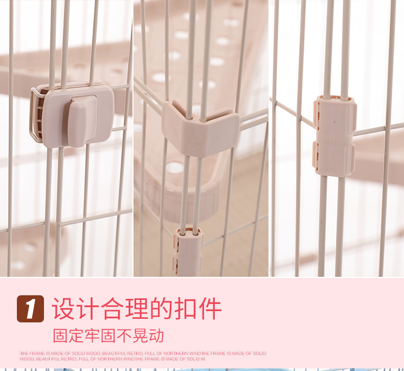 Cat Villa Căn hộ ba tầng Luxury Cat Lồng mèo Nhà nuôi mèo Nhà ngăn kéo Khung - Cat / Dog hàng ngày Neccessities khay đựng đồ ăn cho chó	