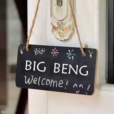 LITTLE MASTER's brand name small blackboard WITH rope(RANDOM color CHALK) (SELF-written name) 8*18CM