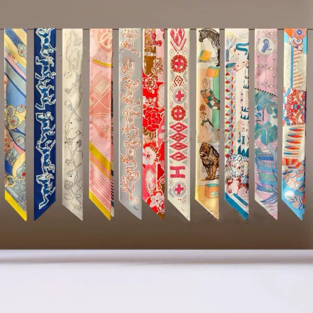 2025 ユニバーサルバッグリボン交換用ショルダーストラップスカーフアクセサリーバッグハンドルチャームシルクタイグーワールド